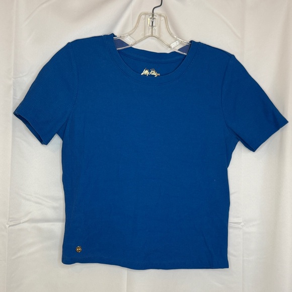Lilly Pulitzer Minnie Knit Top in Barton Blue in Small - Picture 4 of 9